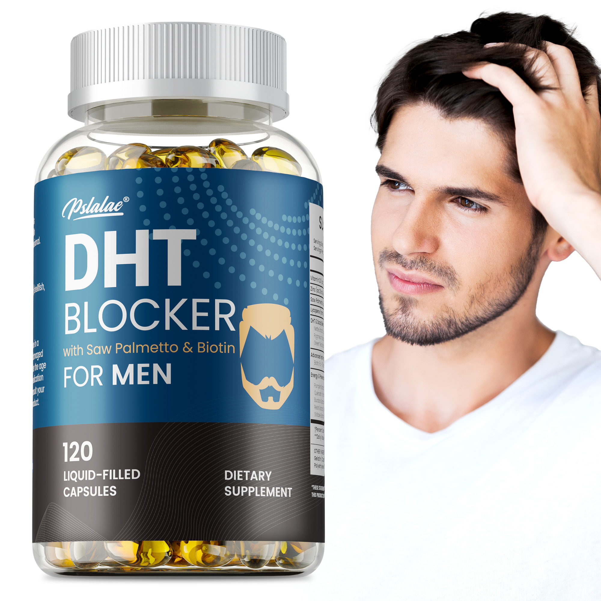 Biotin Hair Growth - DHT Blockers for Men - Contains