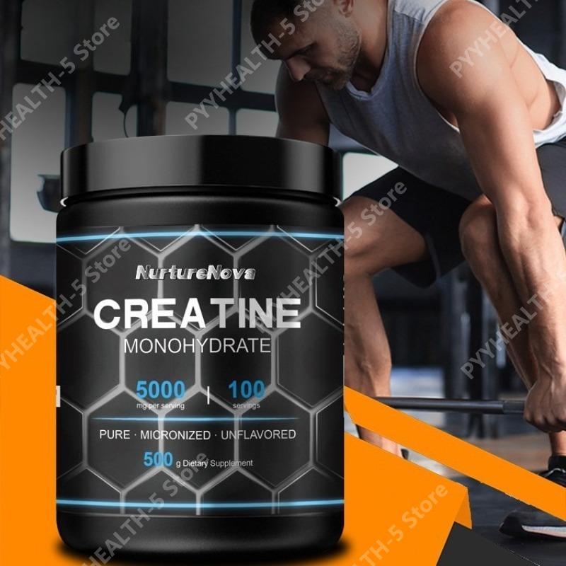 Pre Workout Supplement - Creatine Monohydrate Powder 5000mg Per Serving,