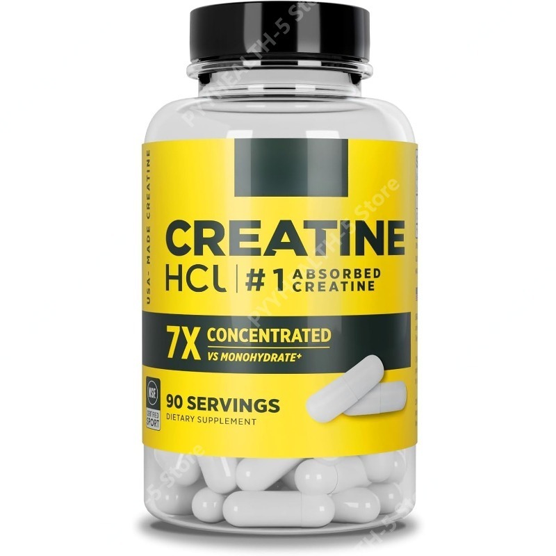 Pre Workout Supplement - Creatine HCl Capsules Muscle, Cognitive, Cellular