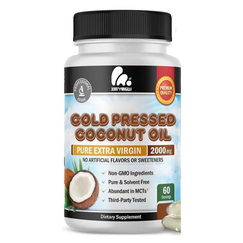 Mct Oil Coconut - Coconut oil capsules 2000mg, rich in