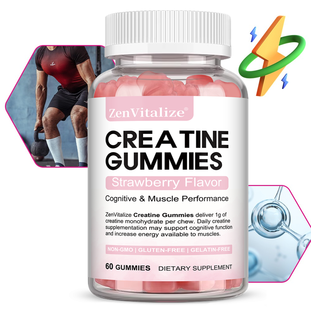 Pre Workout Supplement - Creatine Gummies, Pre & Post Workout
