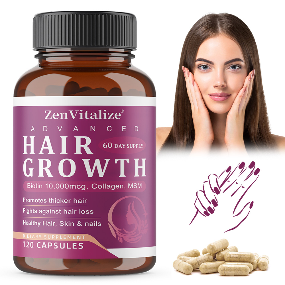 Biotin Hair Growth - Biotin + Collagen Capsules - Promotes