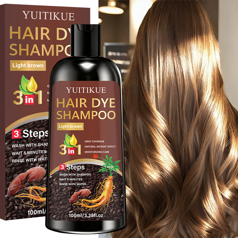 YUITIKUE 3-in-1 Hair Dye Shamp - огляд і ціна Biotin Hair Growth