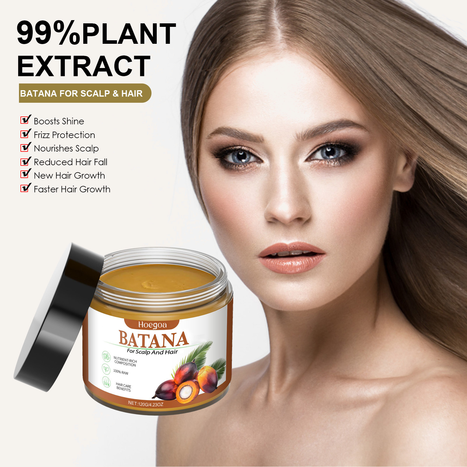 Natural Batana Oil Hair Growth - огляд і ціна Biotin Hair Growth