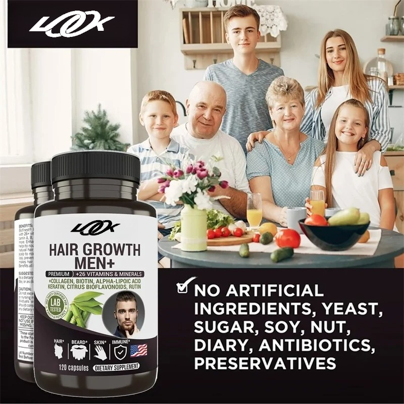 Hair Growth Men Supplement - P - огляд і ціна Biotin Hair Growth