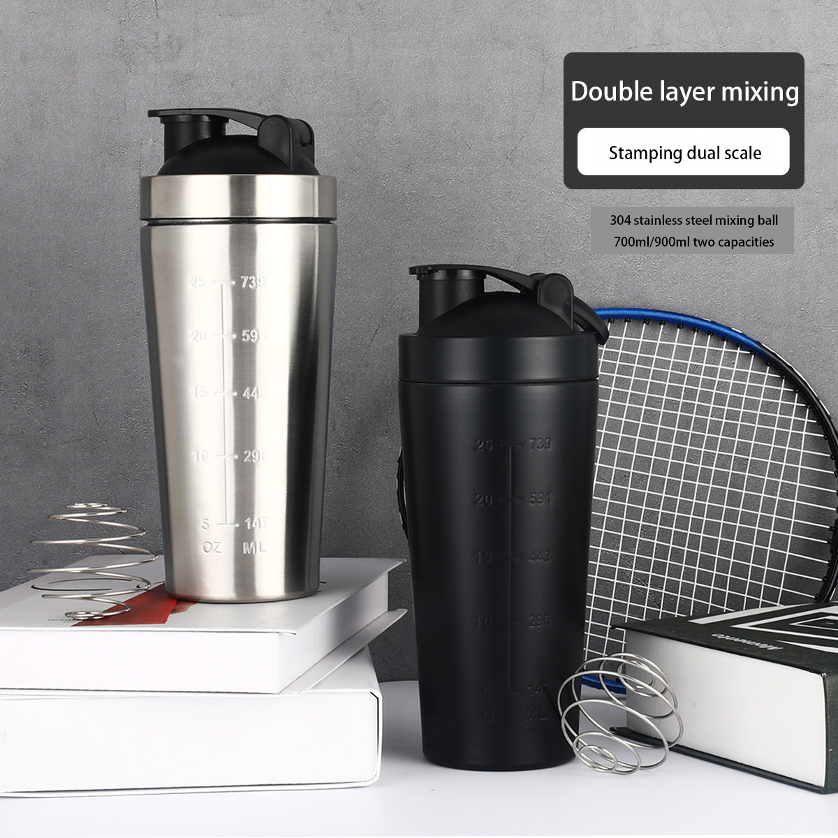 Stainless Steel Protein Shaker - огляд і ціна Nutrition For Fitness And Sports
