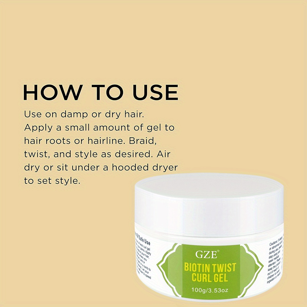 GZE Biotin Twist Curl Gel Hair - огляд і ціна Biotin Hair Growth