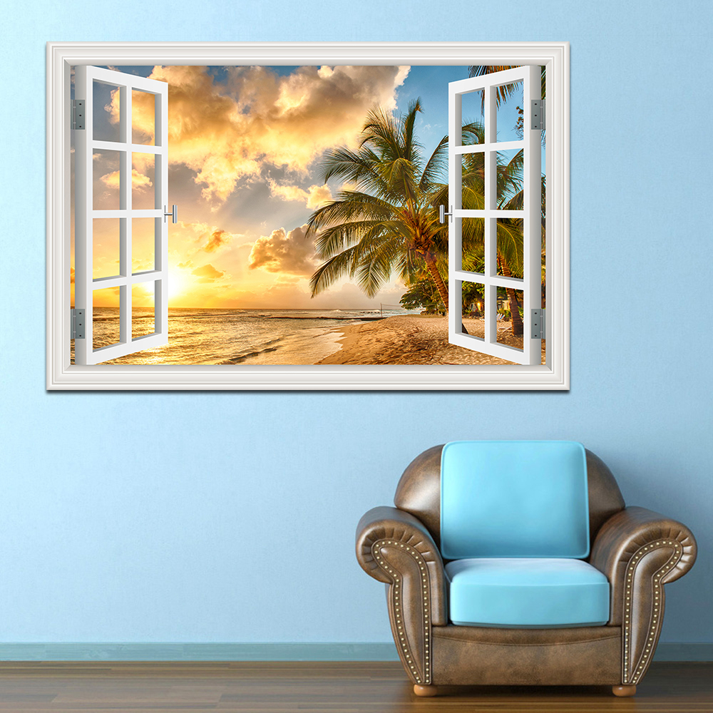 3D Beach Window View Wall Stic - огляд і ціна Mct Oil Coconut