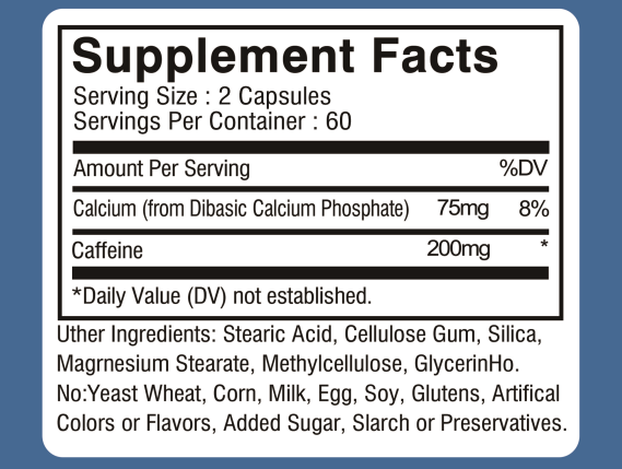 Maximum Potency Caffeine Capsu - огляд і ціна Pre Workout Supplement