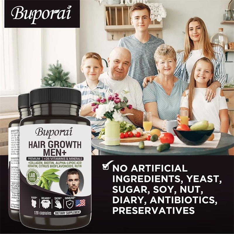 Hair Growth Men Supplement - B - огляд і ціна Biotin Hair Growth
