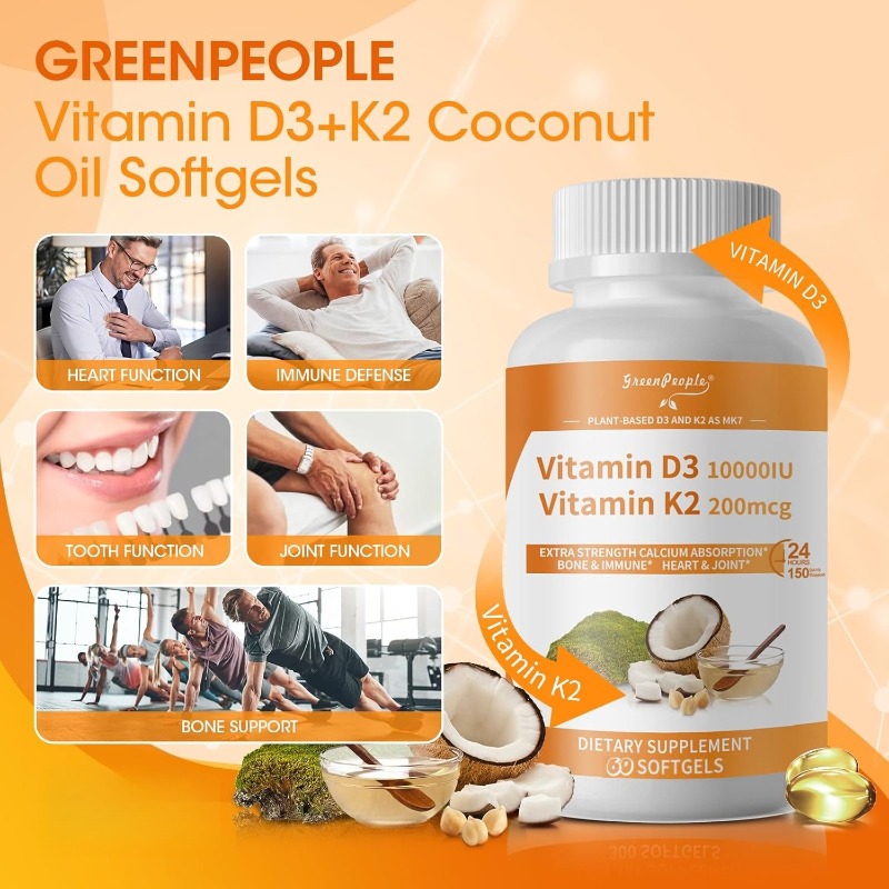 K2 D3 vitamin supplement conta - огляд і ціна Mct Oil Coconut