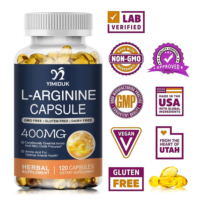 L-Arginine Capsules Nitric Oxi - огляд і ціна Pre Workout Supplement