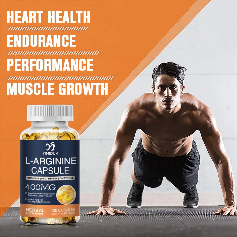 L-Arginine Capsules Nitric Oxi - огляд і ціна Pre Workout Supplement
