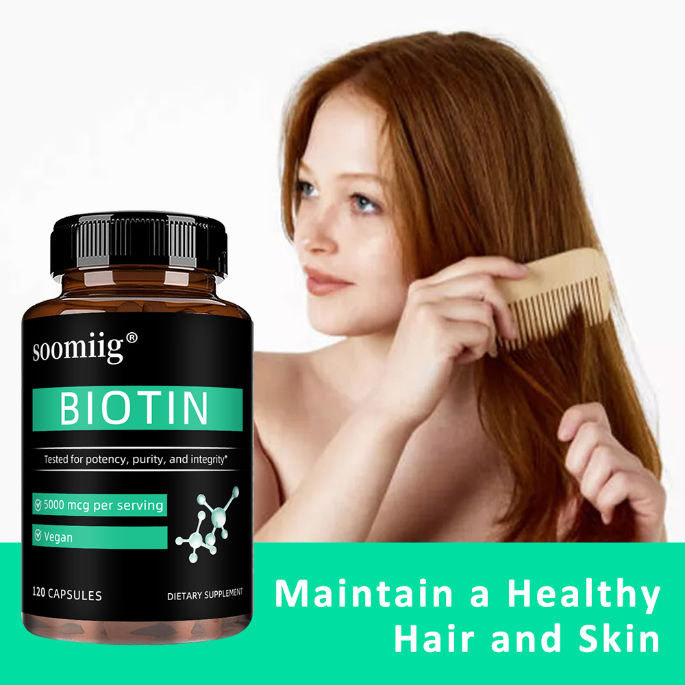 Vegan Biotin Supplement 5000 M - огляд і ціна Biotin Hair Growth