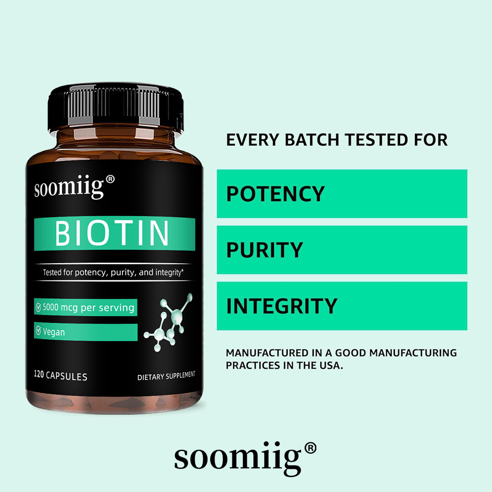 Vegan Biotin Supplement 5000 M - огляд і ціна Biotin Hair Growth