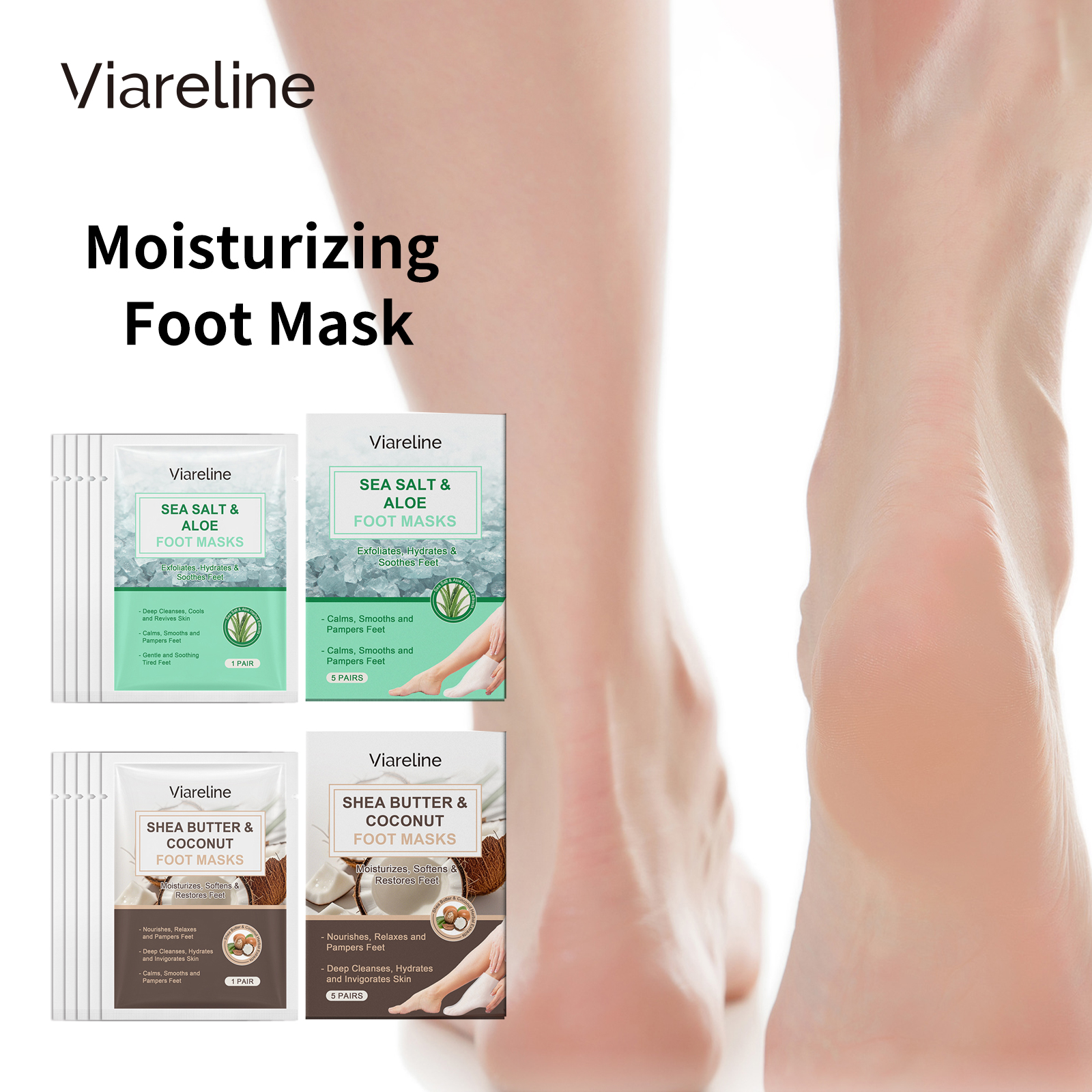 5PCS Coconut Foot Mask Peeling - огляд і ціна Mct Oil Coconut
