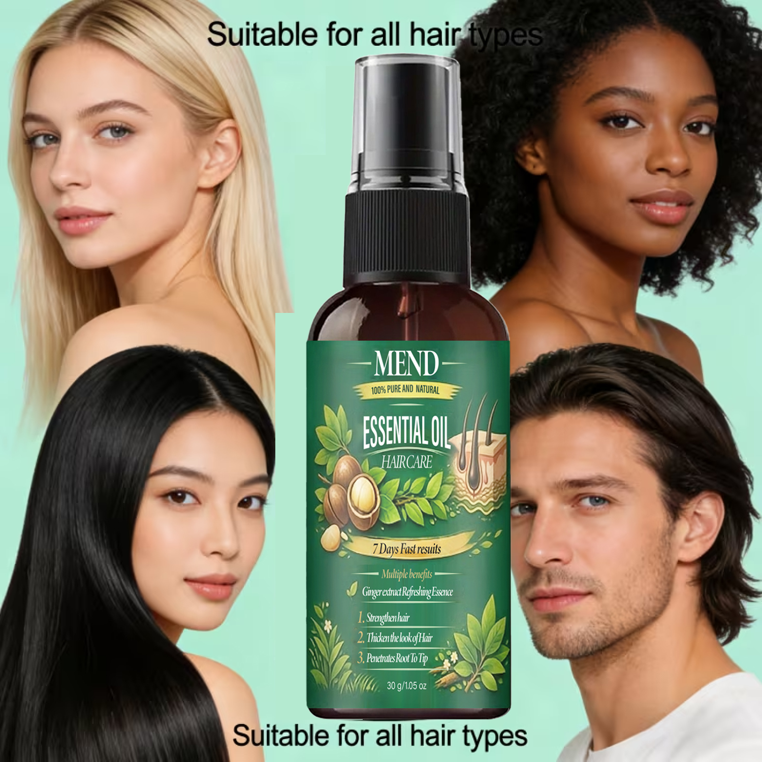 Pure Natural Hair Oil. 7 Day F - огляд і ціна Mct Oil Coconut