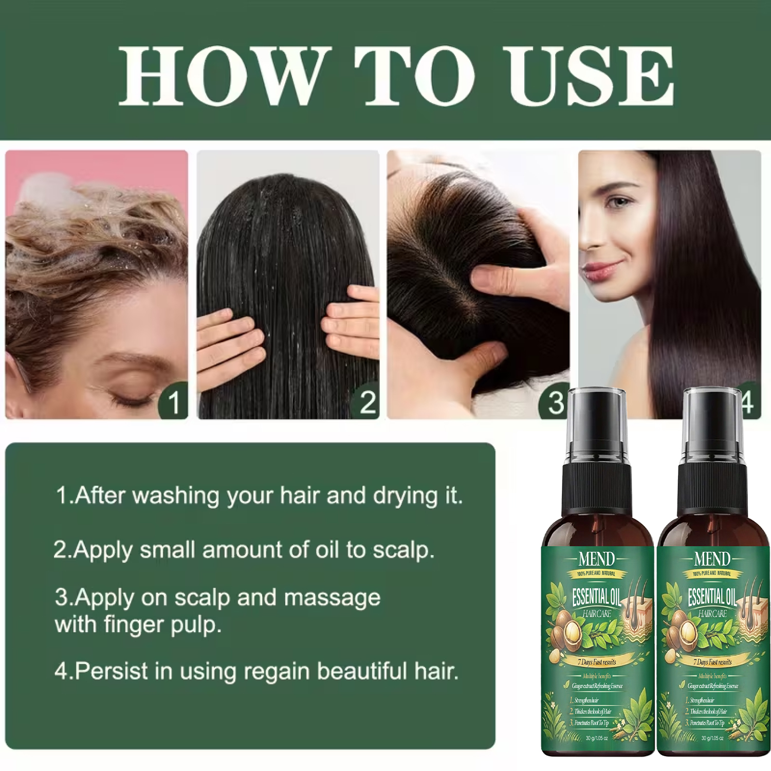 Pure Natural Hair Oil. 7 Day F - огляд і ціна Mct Oil Coconut